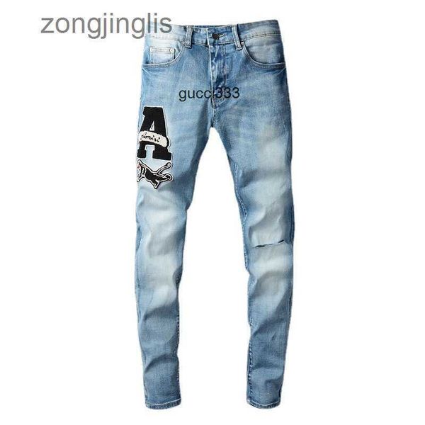color amirly slim men's jeans men's designer trend pants 676 light fashion elastic brand patch fitting bear small foot high street, Blue
color amirly slim men's jeans men's designer trend pants 676 light fashion elastic brand patch fitting bear small foot high street, Blue