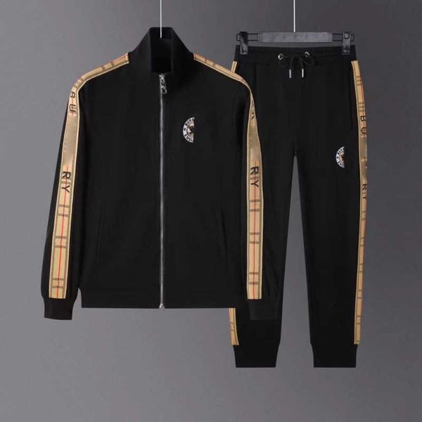 luxury brand tracksuits cotton casual suit burb designer jacket mens sweat pants two piece set fashion zipper sweatshirt trouser set, Gray
luxury brand tracksuits cotton casual suit burb designer jacket mens sweat pants two piece set fashion zipper sweatshirt trouser set, Gray