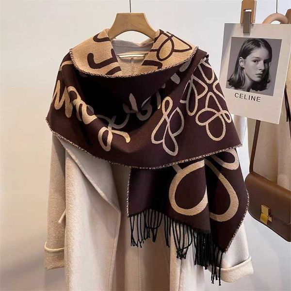 double sided cashmere 22loe new product graffiti luo wool letter temperament long tassel scarf beauty, Blue;gray
double sided cashmere 22loe new product graffiti luo wool letter temperament long tassel scarf beauty, Blue;gray