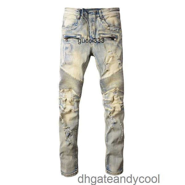 brand motorcycle designer pants man fog tide amirly yellow mud dirty mx2 wash water used denim jeans splice embroidery slim high street deni, Blue
brand motorcycle designer pants man fog tide amirly yellow mud dirty mx2 wash water used denim jeans splice embroidery slim high street deni, Blue