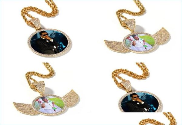 pendant necklaces hip hop iced out custom picture pendant necklace rope chain charm round with shiny wings copper zircon jewelry m2085001, Silver
pendant necklaces hip hop iced out custom picture pendant necklace rope chain charm round with shiny wings copper zircon jewelry m2085001, Silver