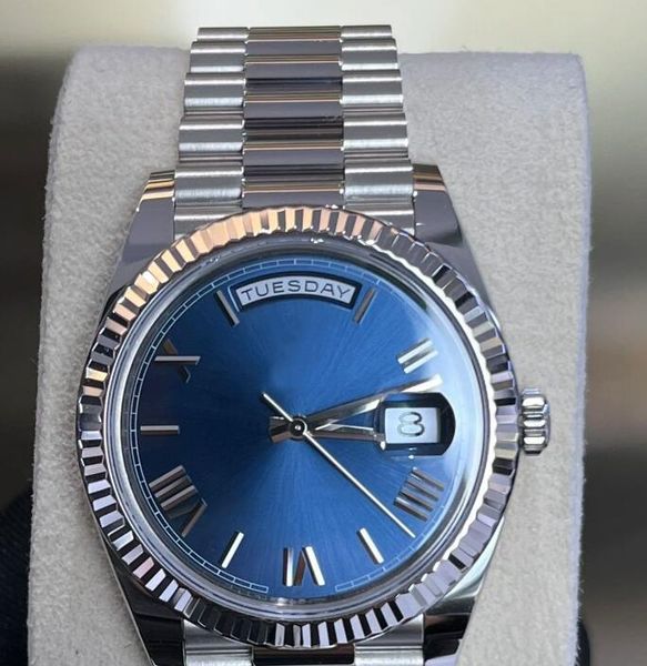 18style new watch 40mm meteorite dial week calendar 228206 228235 228238 116610 diamond nail presidential men's automatic watches wrist, Slivery;brown
18style new watch 40mm meteorite dial week calendar 228206 228235 228238 116610 diamond nail presidential men's automatic watches wrist, Slivery;brown