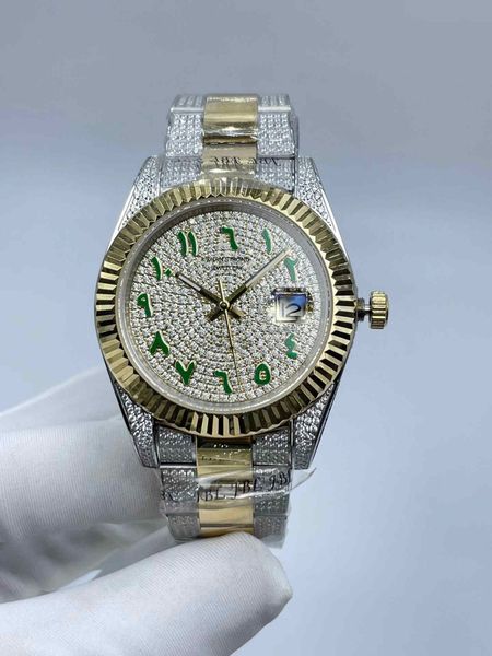 mens watches r watch automatic mechanical movement 40mm full diamond iced out stainless steel strap sports waterproof man wristwatches montr, Slivery;brown
mens watches r watch automatic mechanical movement 40mm full diamond iced out stainless steel strap sports waterproof man wristwatches montr, Slivery;brown