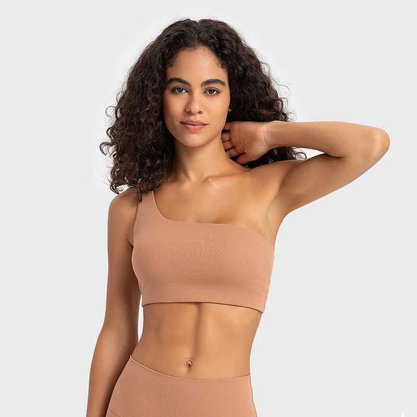 lu-369 yoga outfits ribbed women fitness bra oneshoulder cutout strap sport tank gym underwear seamless workout training chest pad
lu-369 yoga outfits ribbed women fitness bra oneshoulder cutout strap sport tank gym underwear seamless workout training chest pad
