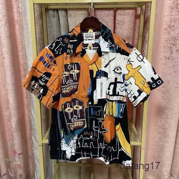 2023 men's graffiti oversized casual short sleeve movie collection spotted pattern wacko maria hawaiian women silk shirt beach tees clo, White;black
2023 men's graffiti oversized casual short sleeve movie collection spotted pattern wacko maria hawaiian women silk shirt beach tees clo, White;black
