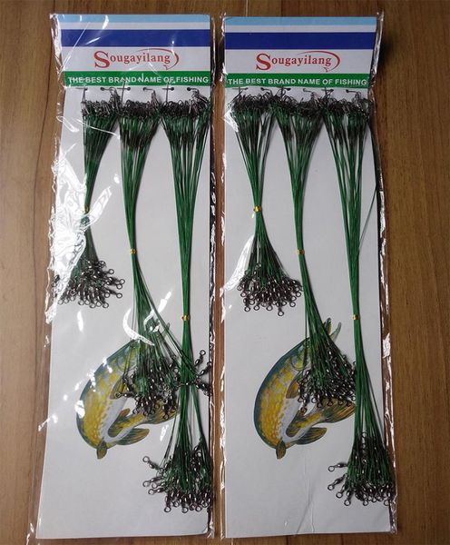 72pcs green stainless steel fishing lure line trace leader wire swivel tackle spinner shark spinning 152130cm8207829
72pcs green stainless steel fishing lure line trace leader wire swivel tackle spinner shark spinning 152130cm8207829