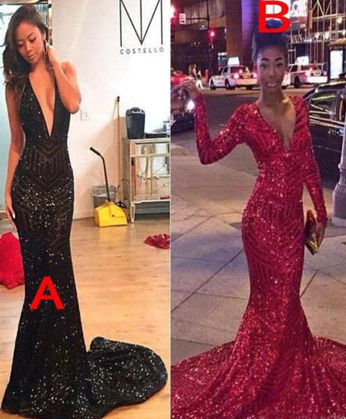 long sleeves sequins prom dress sparkly plunging v neck black girl backless african graduation evening party gown plus size custom6636207
long sleeves sequins prom dress sparkly plunging v neck black girl backless african graduation evening party gown plus size custom6636207