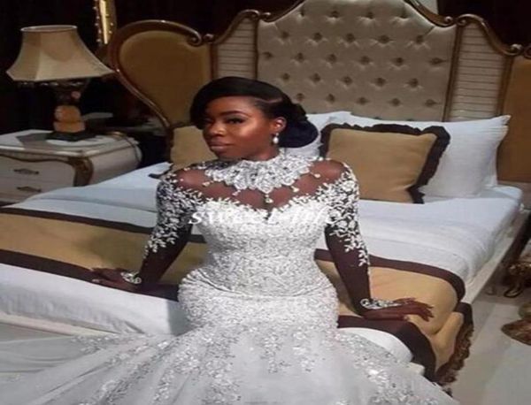 luxury mermaid wedding dresses sheer long sleeve high neck crystal beads chapel train african arabic bridal gowns plus size custom5156628, White
luxury mermaid wedding dresses sheer long sleeve high neck crystal beads chapel train african arabic bridal gowns plus size custom5156628, White