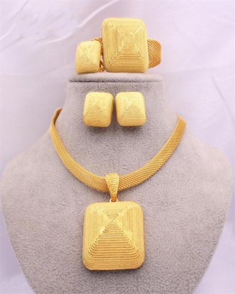 dubai gold 24k jewelry sets for women african bridal wedding gifts party necklace square earrings ring bracelet jewellery set 10085143931, Black
dubai gold 24k jewelry sets for women african bridal wedding gifts party necklace square earrings ring bracelet jewellery set 10085143931, Black