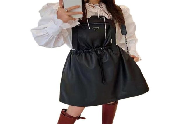 leather dresses street style elastic waist strap dress 100 sheepskin skirt metal triangle zipper large pocket suspender skir7995466, Black;pink
leather dresses street style elastic waist strap dress 100 sheepskin skirt metal triangle zipper large pocket suspender skir7995466, Black;pink