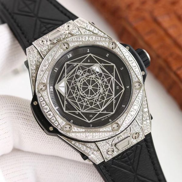 big bang watch tattoo inlaid drill automatic mechanical 45mm multi-function timepiece watch quick disassembly function, sapphire glass, supe, Slivery;brown
big bang watch tattoo inlaid drill automatic mechanical 45mm multi-function timepiece watch quick disassembly function, sapphire glass, supe, Slivery;brown