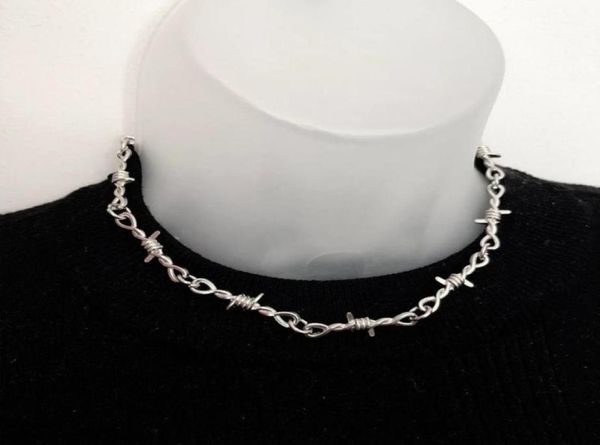 chains punk style barbed wire choker stainless steel necklace hiphop women039s accessories gothic mens jewellery 2021 g6243683, Silver
chains punk style barbed wire choker stainless steel necklace hiphop women039s accessories gothic mens jewellery 2021 g6243683, Silver