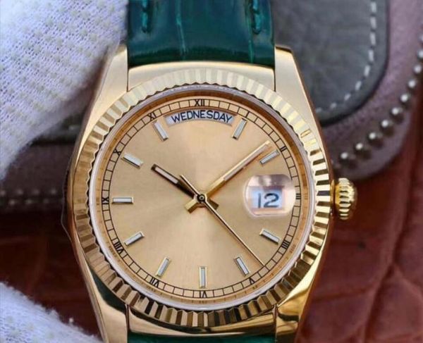 36mm women's automatic mechanical watch ladies watches tape watchband women stainless steel folding buckle sport waterproof fashion wri, Slivery;brown