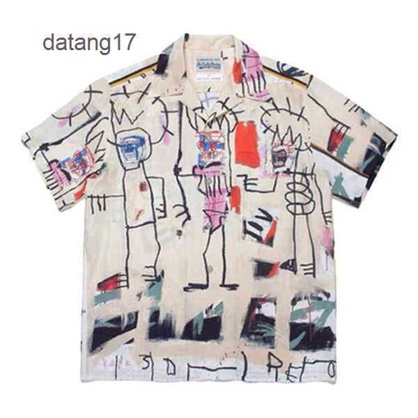 2023 men's graffiti oversized casual short sleeve movie collection spotted pattern wacko maria hawaiian women silk shirt beach tees clo, White;black
2023 men's graffiti oversized casual short sleeve movie collection spotted pattern wacko maria hawaiian women silk shirt beach tees clo, White;black
