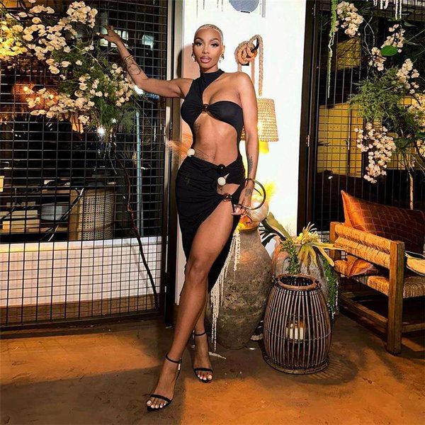 summer women s dresses clothing halter tight fashion irregular slit skirt suit, White
summer women s dresses clothing halter tight fashion irregular slit skirt suit, White