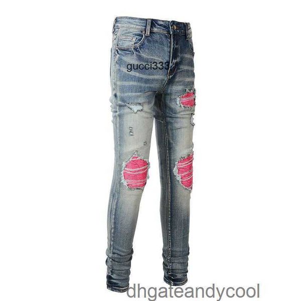 washed brand and amirly man fashion denim men's wear worn jeans broken jeans designer scratched and pants slim fit youth personality tr, Blue
washed brand and amirly man fashion denim men's wear worn jeans broken jeans designer scratched and pants slim fit youth personality tr, Blue