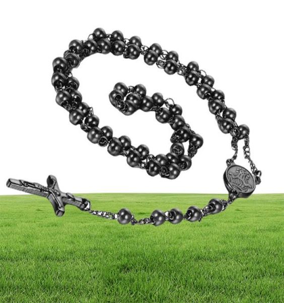 men039s women039s stainless steel pendant necklace christ jesus crucifix cross rosary beads ball chain301o2429411, Silver
men039s women039s stainless steel pendant necklace christ jesus crucifix cross rosary beads ball chain301o2429411, Silver