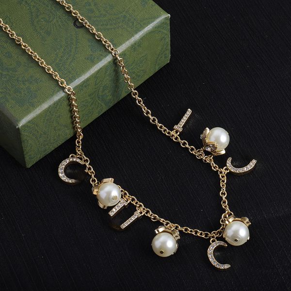 designer necklace luxury necklaces for women pendant necklaces pearl necklaces letters gold necklaces european and american fashion jewelry, Silver
designer necklace luxury necklaces for women pendant necklaces pearl necklaces letters gold necklaces european and american fashion jewelry, Silver
