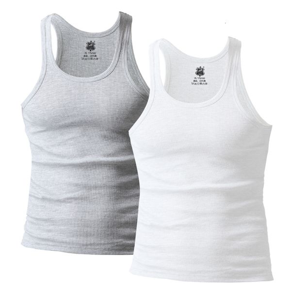 men' tank 2 pieces/pack men tank cotton breathable jogger vest slim rib undershirt male clothing summer singlets tees 230721, White;black
men' tank 2 pieces/pack men tank cotton breathable jogger vest slim rib undershirt male clothing summer singlets tees 230721, White;black