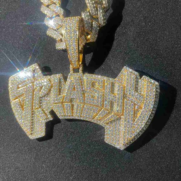 2023 new ins hip hop full iced out s925 two-tone moissanite diamond letter customized with custom name pendant necklace, Silver
2023 new ins hip hop full iced out s925 two-tone moissanite diamond letter customized with custom name pendant necklace, Silver
