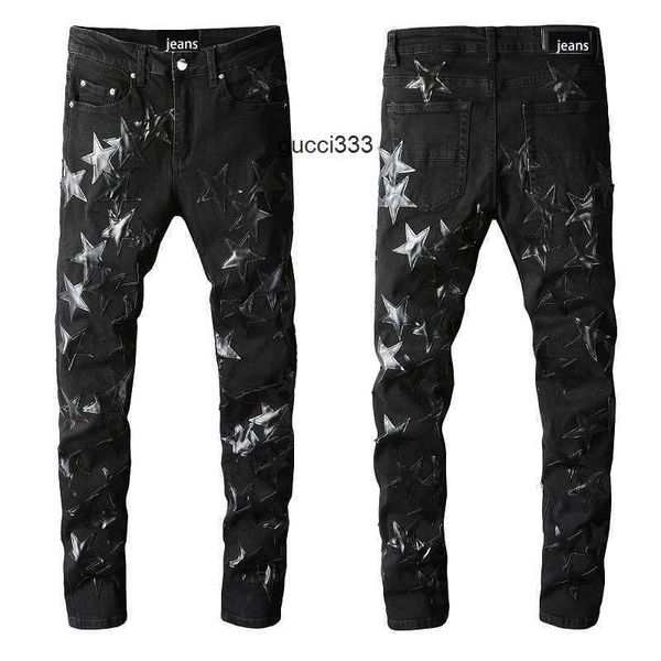 men's amirly designer men's jeans pants jeean jeans 691 high street fashion brand black five-point youth star personality stretch, Blue
men's amirly designer men's jeans pants jeean jeans 691 high street fashion brand black five-point youth star personality stretch, Blue