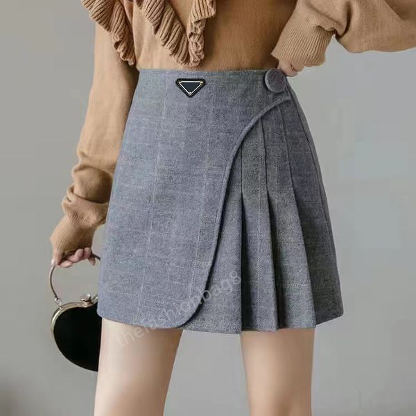 skirt european and american designer brand women's woolen plaid skirt autumn and winter irregular pleats high waist jacket a-line, Black
skirt european and american designer brand women's woolen plaid skirt autumn and winter irregular pleats high waist jacket a-line, Black