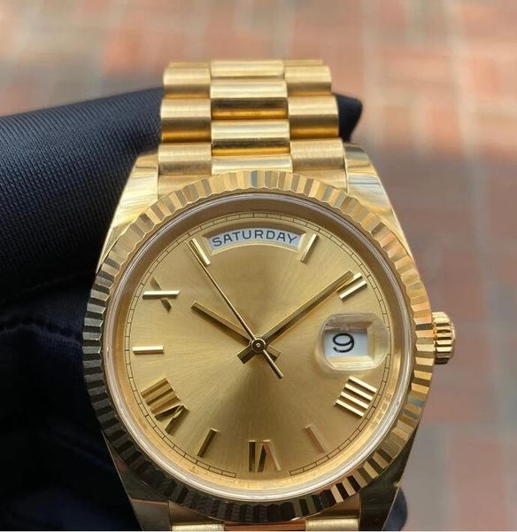 18style new watch 40mm meteorite dial week calendar 228206 228235 228238 116610 diamond nail presidential men's automatic watches wrist, Slivery;brown
18style new watch 40mm meteorite dial week calendar 228206 228235 228238 116610 diamond nail presidential men's automatic watches wrist, Slivery;brown
