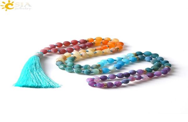 csja 7 chakra long necklace 8mm natural gemstone mala beads tassel necklaces pendants jewelry fashion jewellery bijoux 2017 gift2868158, Silver
csja 7 chakra long necklace 8mm natural gemstone mala beads tassel necklaces pendants jewelry fashion jewellery bijoux 2017 gift2868158, Silver