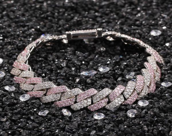 white pink cubic zirconia ice out two tone miami cuban link chain bracelets can open lock women men bling cz rapper jewelry4958214, Black
white pink cubic zirconia ice out two tone miami cuban link chain bracelets can open lock women men bling cz rapper jewelry4958214, Black