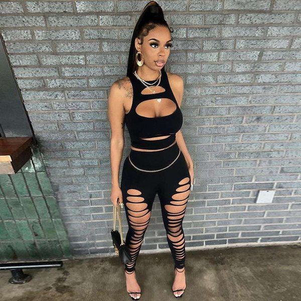 women s clothing pants summer fashion hollow vest slim fit ripped trousers suit wholesale, White
women s clothing pants summer fashion hollow vest slim fit ripped trousers suit wholesale, White