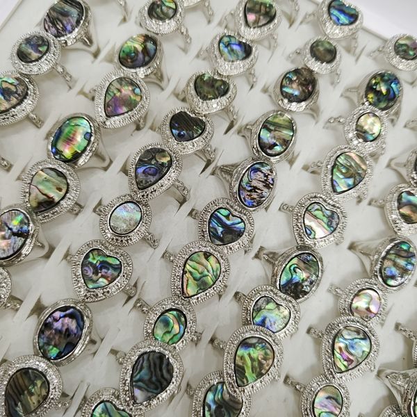 30 pieces batch of new abalone shell rings oval heartshaped mixed natural shell rings womens gift jewelry wholesale, Golden;silver
30 pieces batch of new abalone shell rings oval heartshaped mixed natural shell rings womens gift jewelry wholesale, Golden;silver