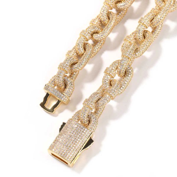 2023 new hip hop prong 18k gold miami 14mm twisted cuban chain necklace for men full diamond cz jewelry, Silver
2023 new hip hop prong 18k gold miami 14mm twisted cuban chain necklace for men full diamond cz jewelry, Silver