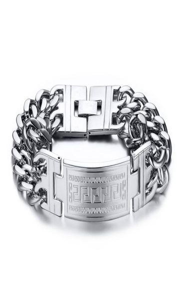 men039s greece key id tag bracelet for men stainless steel male double cuba chain bangles bileklik hiphop jewelry bold and chun7496994, White
men039s greece key id tag bracelet for men stainless steel male double cuba chain bangles bileklik hiphop jewelry bold and chun7496994, White