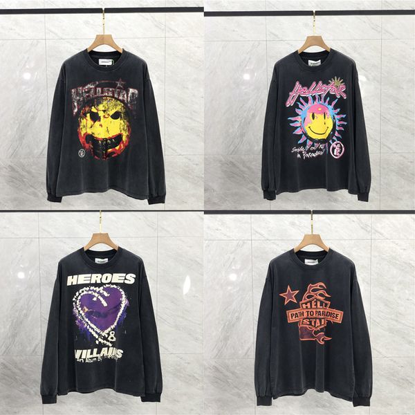 23fw usa t shirt streetwear tee vintage autumn winter fashion distressed long sleeve oversize skateboard men women tshirt jul 22, Black;brown
23fw usa t shirt streetwear tee vintage autumn winter fashion distressed long sleeve oversize skateboard men women tshirt jul 22, Black;brown