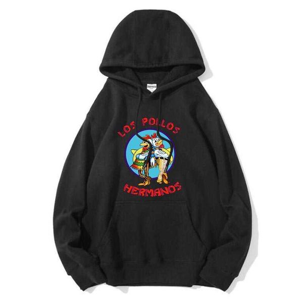 men hoodie cotton blend los pollos print cool heisenberg hoodie sweatshirt quality pullover male sweatshirt for men, Black
men hoodie cotton blend los pollos print cool heisenberg hoodie sweatshirt quality pullover male sweatshirt for men, Black