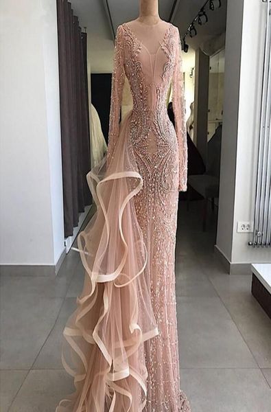 aso ebi mermaid evening dresses with long sheer neckline ruffles tulle illusion long sleeves prom dress major beading vestidos de 9328419, Black;red
aso ebi mermaid evening dresses with long sheer neckline ruffles tulle illusion long sleeves prom dress major beading vestidos de 9328419, Black;red