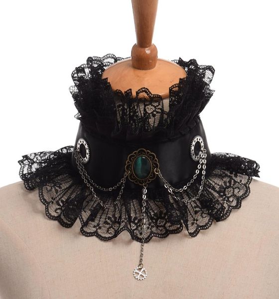 1pc black vintage elizabethan victorian neck ruff cosplay gem gear chain ruffled collar neckwear cosplay accessory1584043, Silver
1pc black vintage elizabethan victorian neck ruff cosplay gem gear chain ruffled collar neckwear cosplay accessory1584043, Silver