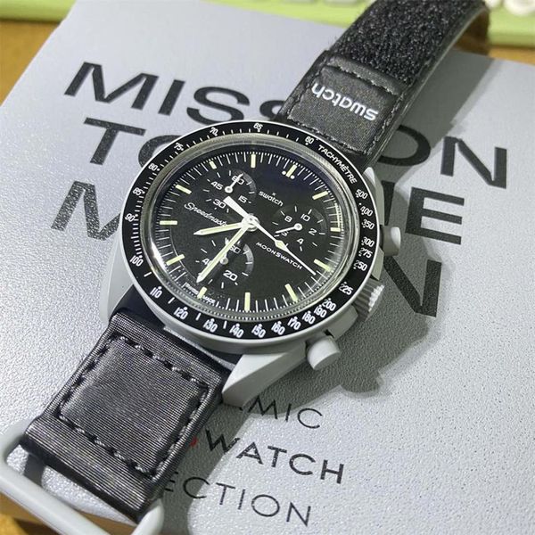 moonswatch bioceramic planet moon mens watches full function quarz chronograph watch mission to mercury 42mm nylon luxury watch li268b, Slivery;brown
moonswatch bioceramic planet moon mens watches full function quarz chronograph watch mission to mercury 42mm nylon luxury watch li268b, Slivery;brown