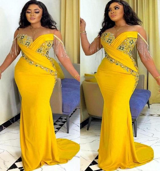 2022 arabic aso ebi yellow mermaid prom dresses beaded crystals lace evening formal party second reception birthday engagement bri8599445, Black
2022 arabic aso ebi yellow mermaid prom dresses beaded crystals lace evening formal party second reception birthday engagement bri8599445, Black