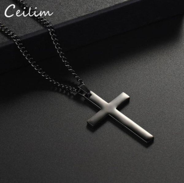 2020 new cross pendant necklace women men black chains stainless steel adjustable long necklaces jewelry gift24575924792592, Silver
2020 new cross pendant necklace women men black chains stainless steel adjustable long necklaces jewelry gift24575924792592, Silver