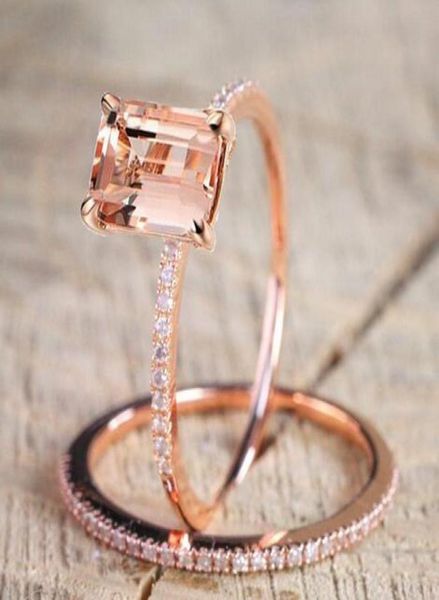 female square ring set luxury rose gold filled crystal zircon ring wedding band promise engagement rings for women jewelry gifts1790106, Silver
female square ring set luxury rose gold filled crystal zircon ring wedding band promise engagement rings for women jewelry gifts1790106, Silver