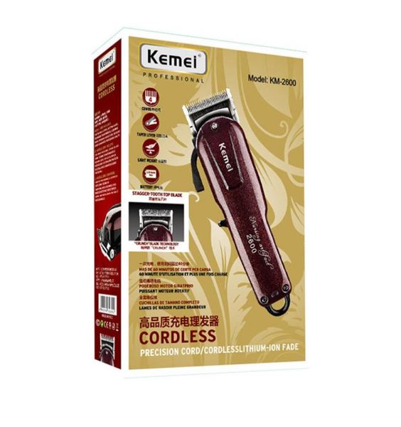 kemei 2600 professional electric hair trimmer beard shaver 100240v rechargeable hair clipper titanium knife hair cutting machine 7014885
kemei 2600 professional electric hair trimmer beard shaver 100240v rechargeable hair clipper titanium knife hair cutting machine 7014885