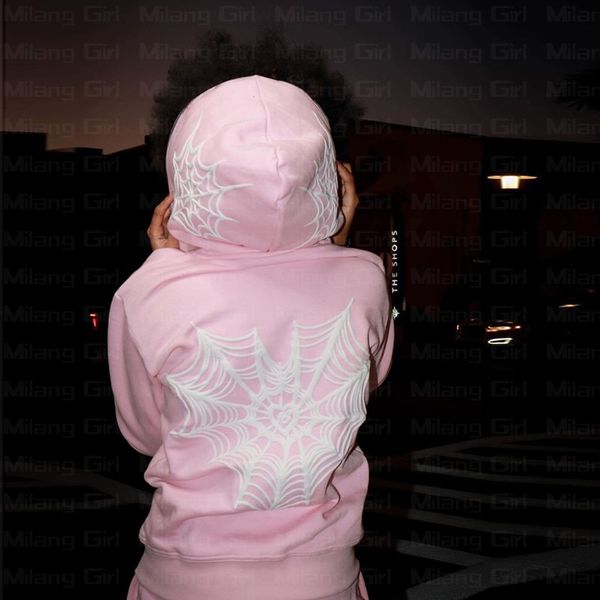 men's women's sweatshirt hoodie winter and autumn hoodie casual zipper jacket front and back spider web printed street clothing ha, Black
men's women's sweatshirt hoodie winter and autumn hoodie casual zipper jacket front and back spider web printed street clothing ha, Black