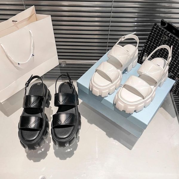 luxury brand p sandals women's leather thick sole shoes triangle logo fashion roman sandals designer women's summer buckle flat sh, Black
luxury brand p sandals women's leather thick sole shoes triangle logo fashion roman sandals designer women's summer buckle flat sh, Black