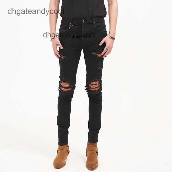 street amirly zipper jeans designer high jean mens straight pant ins pants european and tube american black hole jeans slim fit little feet, Blue
street amirly zipper jeans designer high jean mens straight pant ins pants european and tube american black hole jeans slim fit little feet, Blue