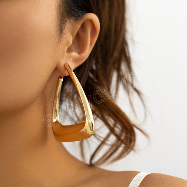 exaggerated big hollowed geometry hoop earrings for women trendy elegant large dangle earrings fashion jewelry accessories female, Silver
exaggerated big hollowed geometry hoop earrings for women trendy elegant large dangle earrings fashion jewelry accessories female, Silver