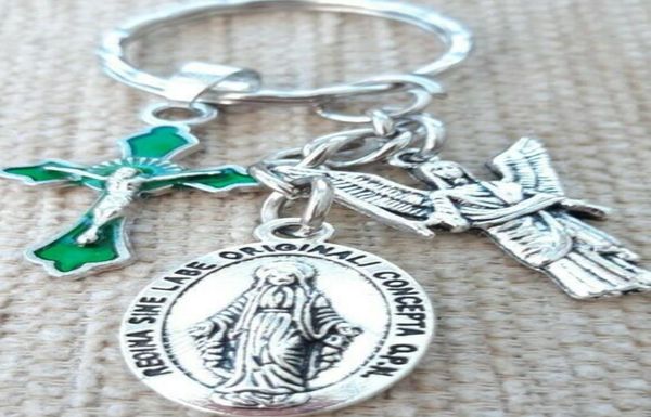 holy mary key rings pendant keychain your guardian angel enamel cross key ring for keys car bag handbag couple keychains gifts cra2570261, Slivery;golden
holy mary key rings pendant keychain your guardian angel enamel cross key ring for keys car bag handbag couple keychains gifts cra2570261, Slivery;golden