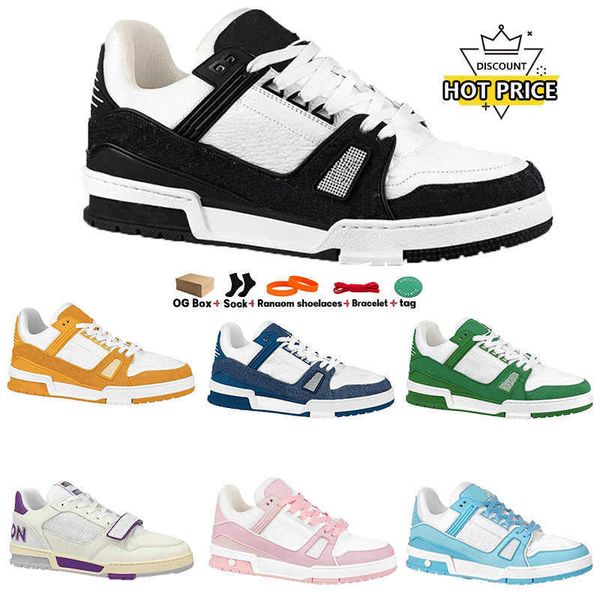 designer 2023 virgil leisure shoe sneakers black white vintage white and black suede for men and women trainer with box
designer 2023 virgil leisure shoe sneakers black white vintage white and black suede for men and women trainer with box