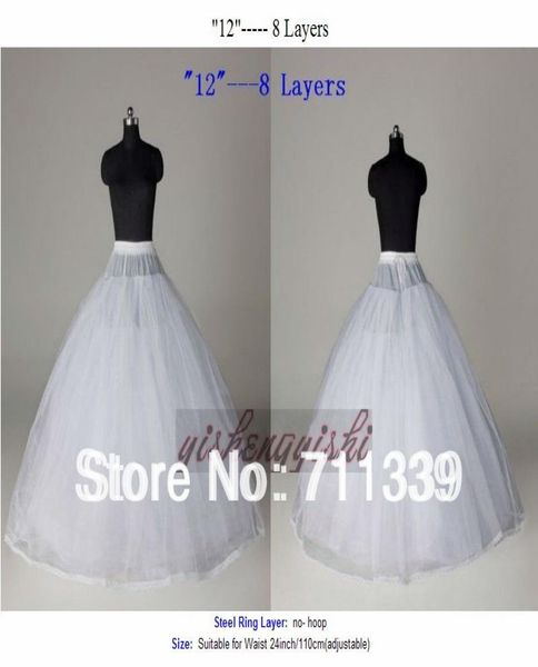 adjustable 8 layer wedding bridal gown dress quinceanera petticoat underskirt crinoline accessories7806142, White
adjustable 8 layer wedding bridal gown dress quinceanera petticoat underskirt crinoline accessories7806142, White