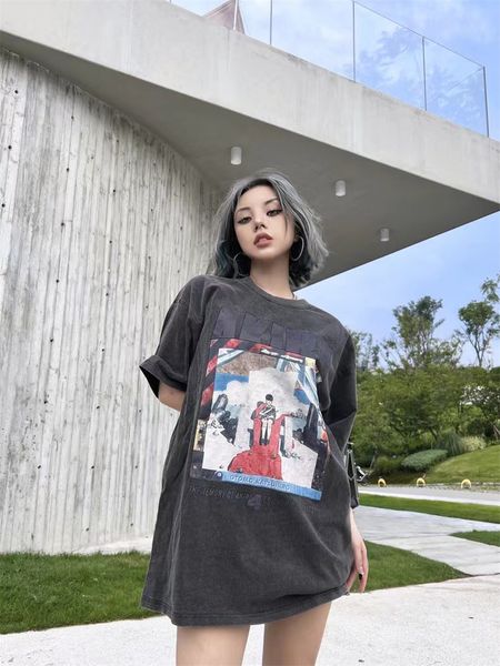 women's tshirt akira vtg tshirt cartoon anime retro shortsleeved high street loose american casual men and women printed oversized 2307, White
women's tshirt akira vtg tshirt cartoon anime retro shortsleeved high street loose american casual men and women printed oversized 2307, White